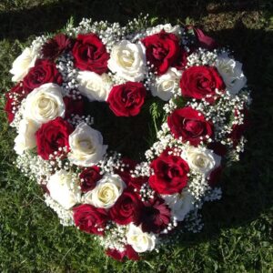 Heart Funeral Flowers