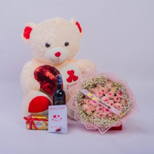 Sprinkle Pink Bouquet Package